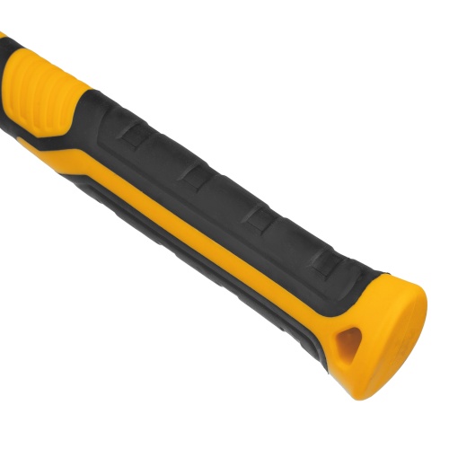 Киянка резиновая, 680 г, черно-белая, фибергласовая рукоятка c TPR покрытием Denzel фото 4