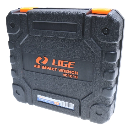 Пневмогайковерт ударный LIGE 1/2" с комплектом головок (17,19,22мм) 6пр. (рабочий диапозон 270-800Nm, max 1560Nm, 8500 об/мин, 6bar, 184 л/мин) в кейсе LG-40101S 308375 фото 5