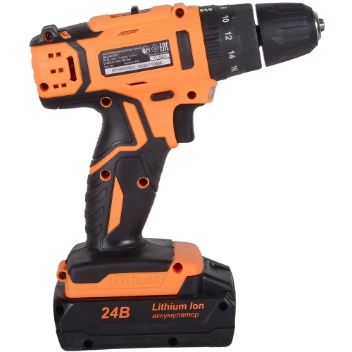 Аккумуляторная дрель-шуруповерт Вихрь ДА-24Л-2кУ 72/14/19 фото 9 Аккумуляторная дрель-шуруповерт Вихрь ДА-24Л-2кУ 72/14/19 фото 9