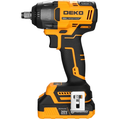 Гайковерт аккумуляторный бесщеточный DEKO DKIS-Li, 20В, 2_3.0Ач, 370 Нм, в кейсе 083-1083 фото 7 Гайковерт аккумуляторный бесщеточный DEKO DKIS-Li, 20В, 2_3.0Ач, 370 Нм, в кейсе 083-1083 фото 7