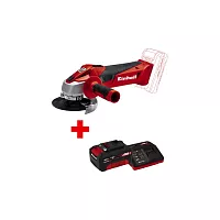 Угловая аккумуляторная шлифмашина Einhell PXC TC-AG 18/115 Li +1 аккумулятор PXC 4.0 Ач + ЗУ 3А 4431130SET