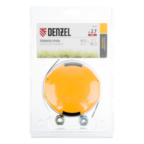 Катушка триммер. полуавтомат. легкая заправка гайка М10 М10 М8, лев. шаг 1,0 1,25мм Denzel фото 7