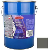 Эмаль Pufas Decoself ПФ-115 светло-серая 5 кг