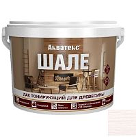 Лак акриловый для древесины Акватекс Шале белый 9 кг
