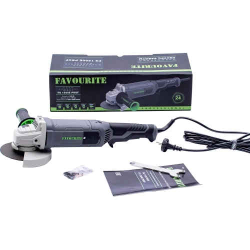 Угловая шлифовальная машина FAVOURITE FG 1500E PROF 1500Вт, ф125мм, регулировка оборотов 552221500