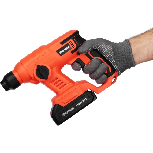 Перфоратор аккумуляторный ЕРМАК 20В 2АЧ, 1.50 Дж 691-059 фото 7 Перфоратор аккумуляторный ЕРМАК 20В 2АЧ, 1.50 Дж 691-059 фото 7