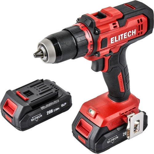 Дрель аккумуляторная Elitech ДА 20СЛ2 (E2201.044.01) 205670 Дрель аккумуляторная Elitech ДА 20СЛ2 (E2201.044.01) 205670