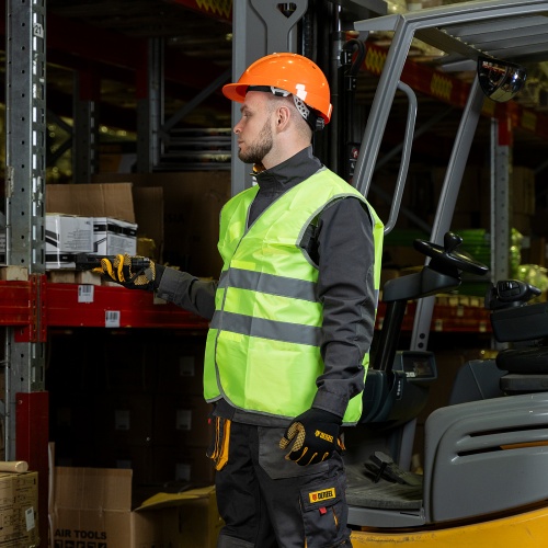 Каска защитная ударопрочная, ABS/PC, плавная регулировка, модель «Форвард» (К-05)оранж. Denzel фото 15