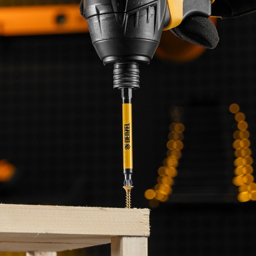 Бита PZ2х90, сталь S2, цилиндр., 10 шт. Е 6,3 Denzel фото 9