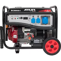 Бензиновый генератор ATLET (6.5кВт ручной и электростартер, колеса и ручки) SC8000-I