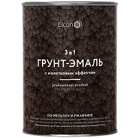 Грунт-эмаль Elcon Smith 3 в 1 с молотковым эффектом шоколад 0,8 кг