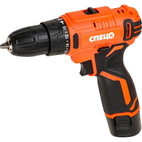 Аккумуляторная дрель Спец БДА-12-1, 12 В,1 аккум. х 2 Ач, Ли-Ион, 0-750 об/мин, 18 Нм, реверс, регулировка крут. момента, подсветка, зарядка 3-5 час, цв.коробка СПЕЦ-4104 фото 5 Аккумуляторная дрель Спец БДА-12-1, 12 В,1 аккум. х 2 Ач, Ли-Ион, 0-750 об/мин, 18 Нм, реверс, регулировка крут. момента, подсветка, зарядка 3-5 час, цв.коробка СПЕЦ-4104 фото 5