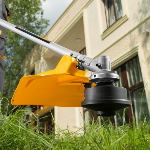 Триммер электрический TE-1200, 1200 Вт, 380 мм, катушка + диск, разборная штанга Denzel фото 21