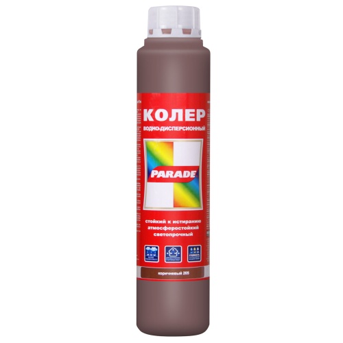 Колер водно-дисперсионный Parade Classic №205 коричневый 0,75 л