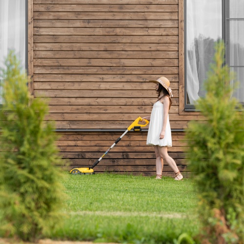 Портативная аккумуляторная газонокосилка CLM-22, Li-ion, 20В, 220 мм // Denzel фото 23