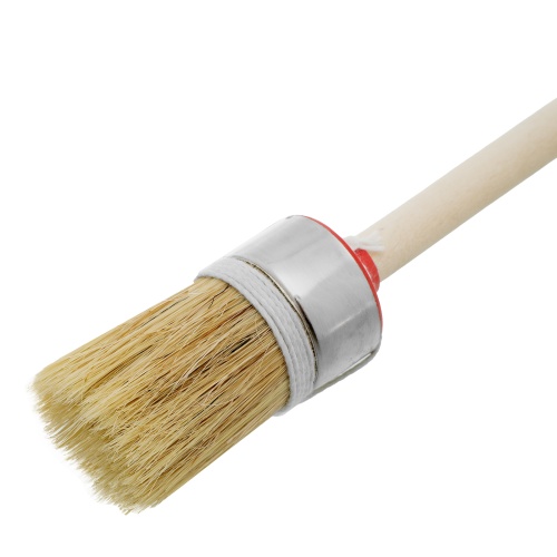 Кисть круглая, Профи №6 (30 мм) натуральная щетина, деревянная ручка MTX фото 4