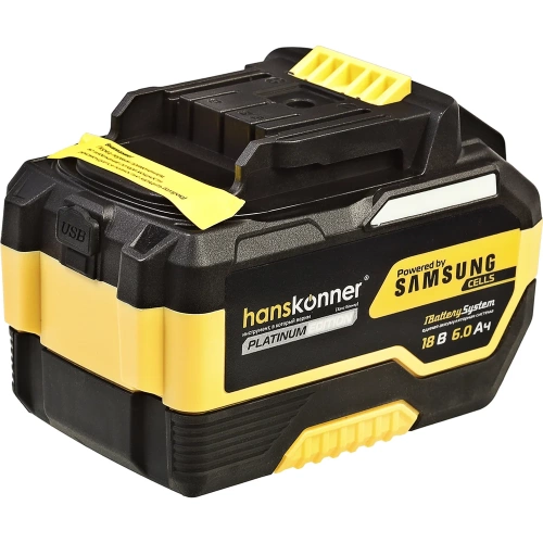 Аккумулятор Hanskonner 18 В, 1BatterySystem, 6.0 Ач HBP2006PRO фото 6 Аккумулятор Hanskonner 18 В, 1BatterySystem, 6.0 Ач HBP2006PRO фото 6