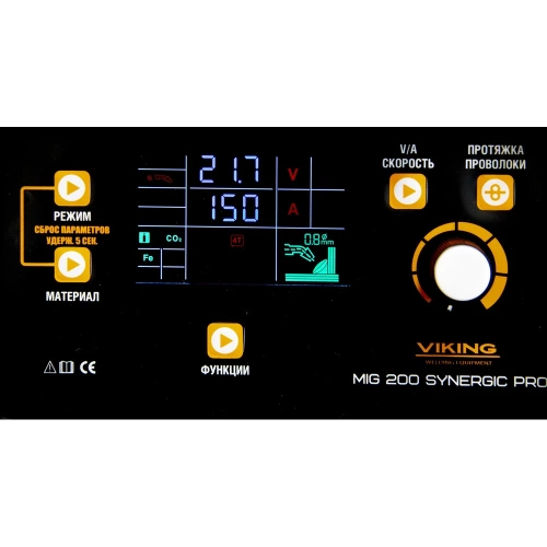 Сварочный полуавтомат VIKING MIG 200 SYNERGI PRO 95588103 фото 6