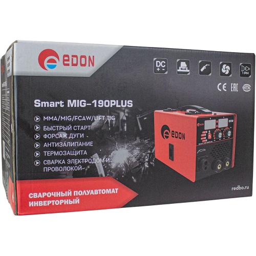 Сварочный полуавтомат инверторный EDON Smart MIG-190 PLUS 39983 фото 11