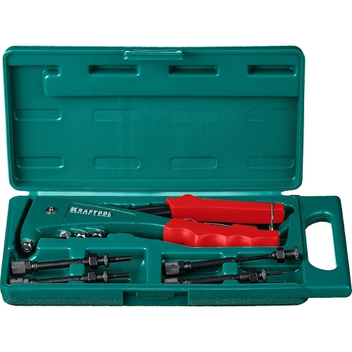 Комбинированный литой заклепочник KRAFTOOL Combo2-M6 в кейсе, 2 вида заклёпок 31180 фото 11 Комбинированный литой заклепочник KRAFTOOL Combo2-M6 в кейсе, 2 вида заклёпок 31180 фото 11