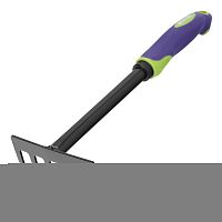 Грабли 6-зубые, 110х300 мм, стальные, обрезиненная эргономичная рукоятка, LSR1, Palisad