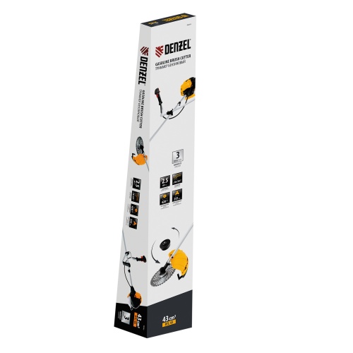 Триммер бензиновый DTL-43, 43 см3, неразъемная штанга, состоит из 2 частей Denzel фото 20