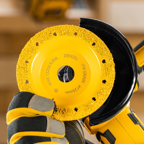 Чашка твёрдосплавная зачистная,125 мм, Наклонная, среднее зерно #16 Denzel фото 8