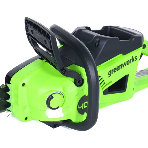 Цепная аккумуляторная пила GreenWorks GD40CS20X 40V, 40 см, 2000 Вт, бесщеточная, c 1хАКБ 4 Ач И ЗУ 2008807USB4 фото 5 Цепная аккумуляторная пила GreenWorks GD40CS20X 40V, 40 см, 2000 Вт, бесщеточная, c 1хАКБ 4 Ач И ЗУ 2008807USB4 фото 5