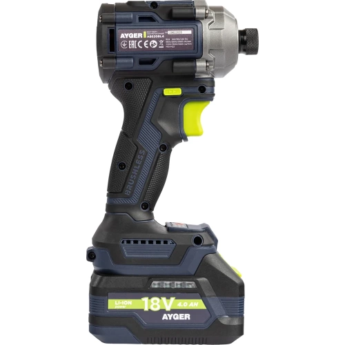Аккумуляторный бесщеточный винтоверт AYGER ABS20BL4 фото 4 Аккумуляторный бесщеточный винтоверт AYGER ABS20BL4 фото 4