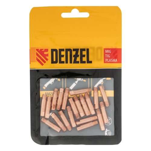 Токосъемный наконечник под проволоку 1,2 мм, М5х24, E-CU, 20 шт для MIG горелки тип 15 Denzel фото 4