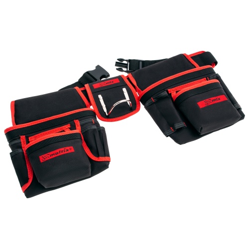 Сумка-пояс двойная, 20 карманов, держатель для молотка Matrix фото 3