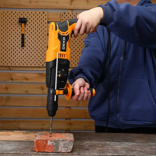 Сетевой перфоратор DEKO DKH850W кейс, набор из 5 буров, SDS+, дополнительный патрон 063-4255 фото 7 Сетевой перфоратор DEKO DKH850W кейс, набор из 5 буров, SDS+, дополнительный патрон 063-4255 фото 7