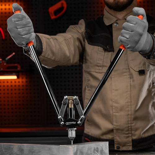 Усиленный двуручный заклепочник 450 мм SPARTA 2,4-3,2-4,0-4,8 мм 405385 фото 5