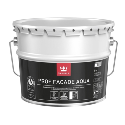 Краска фасадная Tikkurila Prof Faсade Aqua MRA 9 л