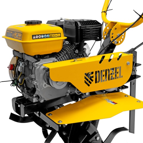 Мотоблок DPT-270SB, 7 л.с., ремен.сцеп, фрез 3х4, ШОМ, без колес, передачи 2В/1Н Denzel фото 10
