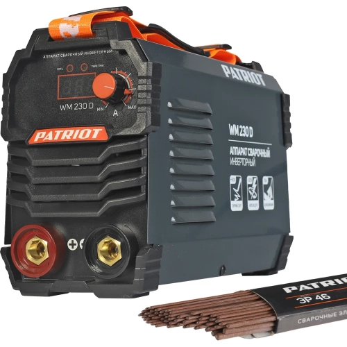 Сварочный инверторный аппарат PATRIOT WM230D 605302023 Сварочный инверторный аппарат PATRIOT WM230D 605302023