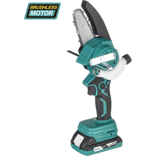 Бесщеточная аккумуляторная цепная пила MINLI 50мм 7m/s Li-ion 18Vx2 / DC32004B-2.0A фото 3 Бесщеточная аккумуляторная цепная пила MINLI 50мм 7m/s Li-ion 18Vx2 / DC32004B-2.0A фото 3