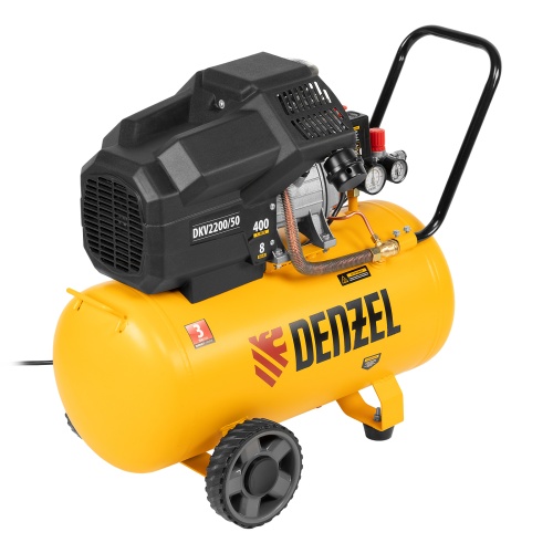 Компрессор воздушный DKV2200/50, Х-PRO 2.2 кВт, 400 л/мин, 50 л Denzel фото 3 Компрессор воздушный DKV2200/50, Х-PRO 2.2 кВт, 400 л/мин, 50 л Denzel фото 3