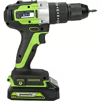 Аккумуляторная дрель-шуруповерт GreenWorks GD24DD60K2 3704107UA