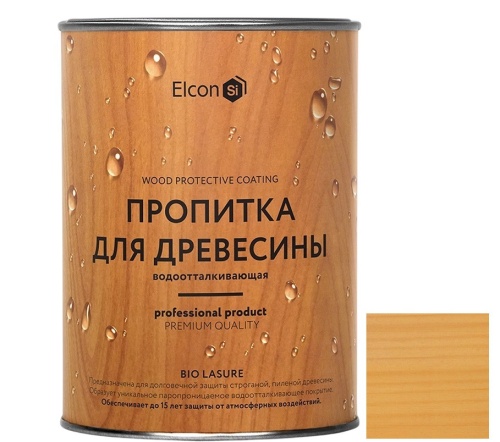 Пропитка для дерева водоотталкивающая Elcon Bio Lasure Сосна 0,9 л