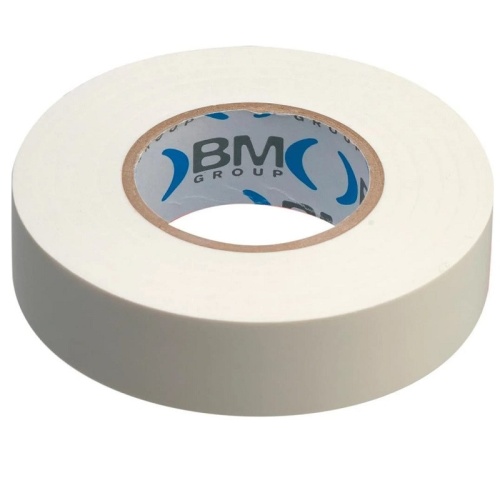 Изолента ПВХ BM Group BM-ESB1925BI 19 мм белая 25 м Изолента ПВХ BM Group BM-ESB1925BI 19 мм белая 25 м