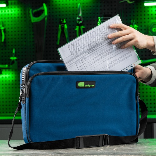 Кейс монтера, 470х340х110 мм, 25 карманов, наплечный ремень Сибртех фото 12