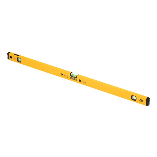 Уровень алюминиевый, магнит, фрезерованный, 3 глазка (1 зеркал.) 0,5 мм/м, 1000 мм Denzel фото 2