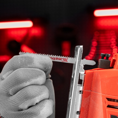 Полотна для электролобзика по дереву, 3 шт, 75 х 2.5 мм, HCS, EU- хвостовик Matrix фото 6