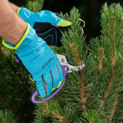 Секатор прямого реза, 200 мм, храповой механизм, металлические обрезиненные рукоятки, Palisad фото 7