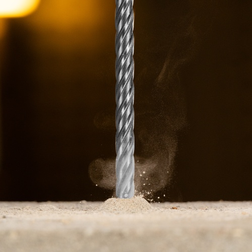 Бур по бетону, цельная крестовая пластина, 10x215 мм, SDS PLUS Denzel фото 11