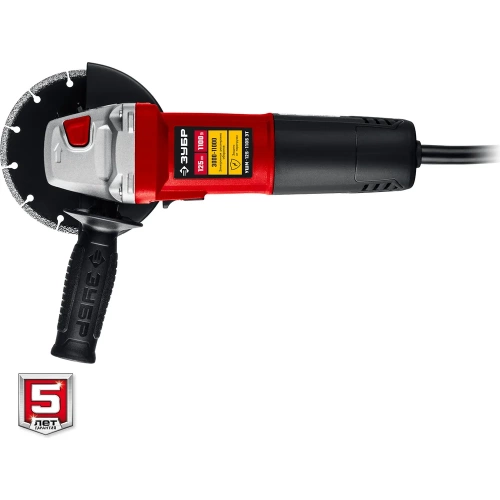 Углошлифовальная машина ЗУБР 125 мм, 1100 Вт УШМ-125-1105 ЭТ фото 9 Углошлифовальная машина ЗУБР 125 мм, 1100 Вт УШМ-125-1105 ЭТ фото 9