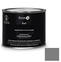 Грунт-эмаль по ржавчине Elcon 3 в 1 матовая RAL 7024 графит 0,4 кг