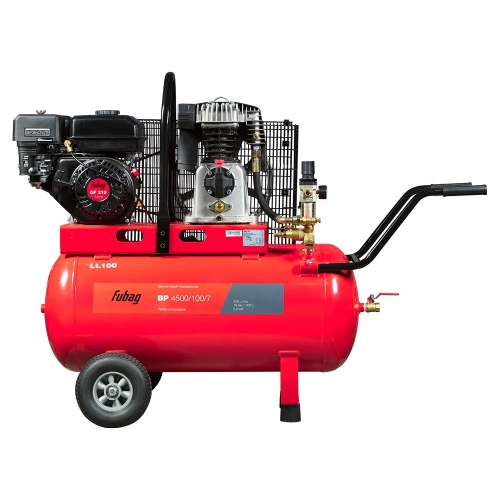Компрессор FUBAG bp 4500/100/7 450 л/мин 100л 10бар 5.2 квт бензин 641278 фото 3