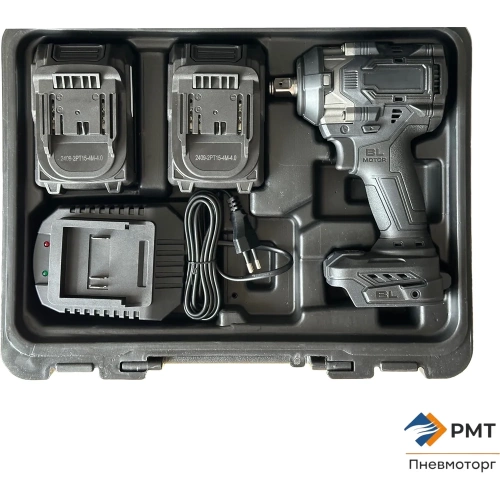 Ударный аккумуляторный гайковерт РМТ бесщеточный 1/2" 890Нм 21В 2х4Ач аккум. в кейсе FD8809S фото 11